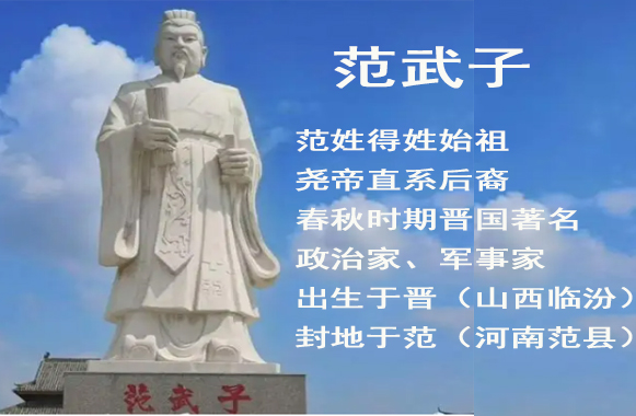 范武子，范姓得姓始祖，堯帝直系后裔，春秋時期晉國著名的政治家、軍事家。